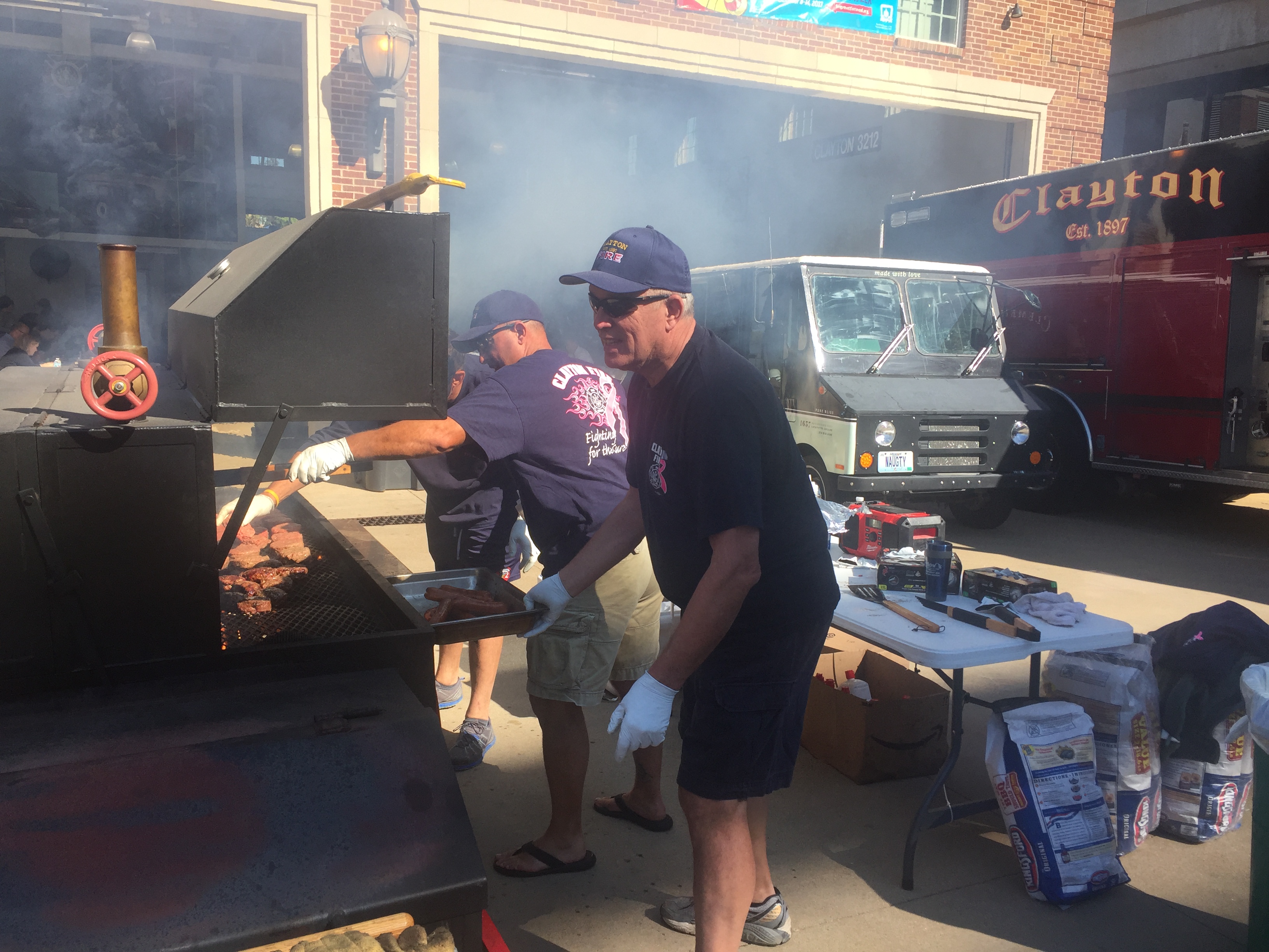 Clayton Fire Department Hosts Breast Cancer Awareness Bbq Clayton Times - roblox candy war tycoon pro dva hrace 1 pokus youtube