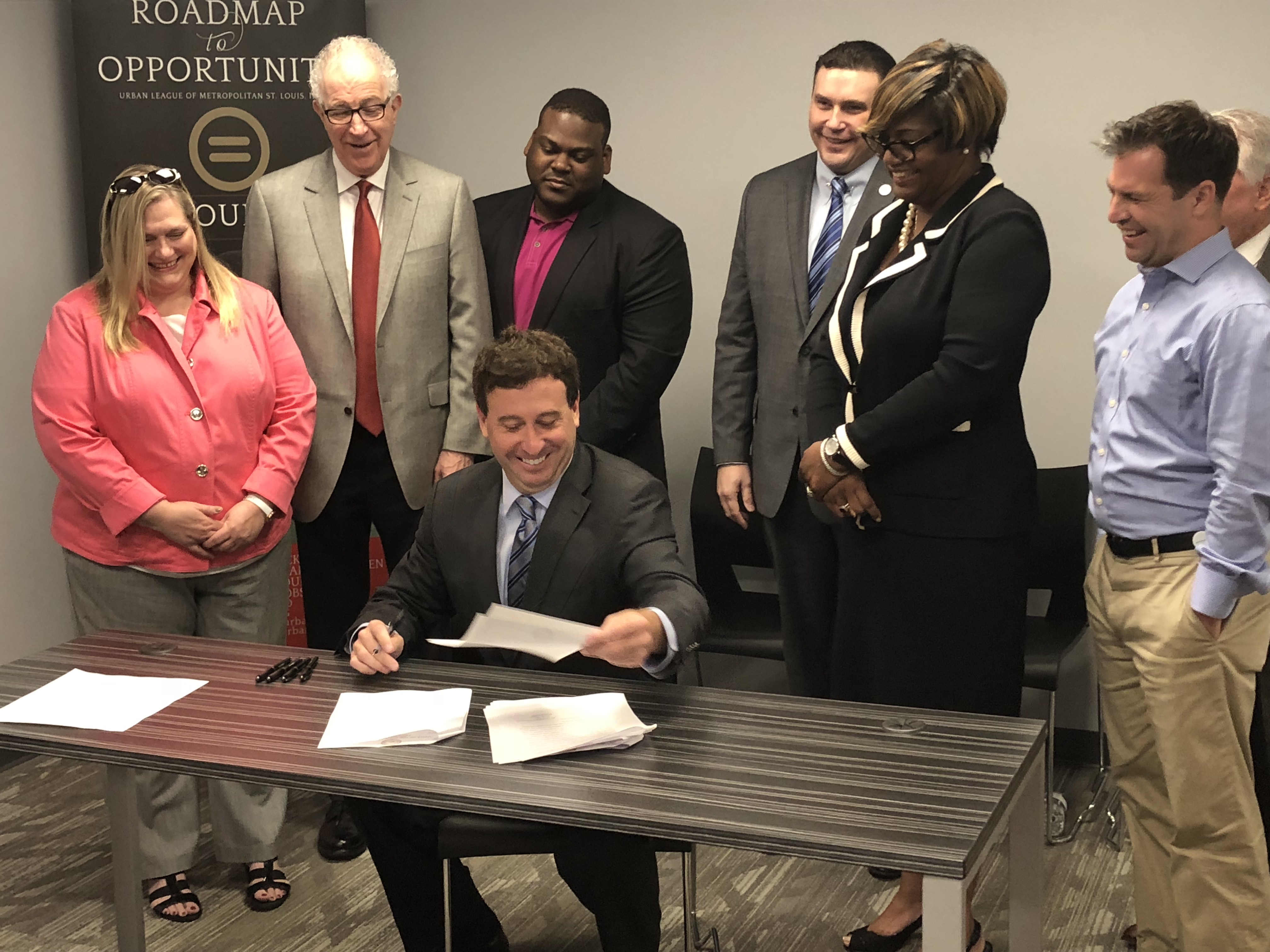 Stenger Signs Executive Order To Ban The Box On St Louis County Employment Applications Clayton Times - loader crew erika roblox